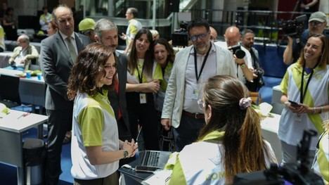 Centro Internacional de Prensa listo en la Real Casa de Correos para la visita del Papa León XIV a Madrid