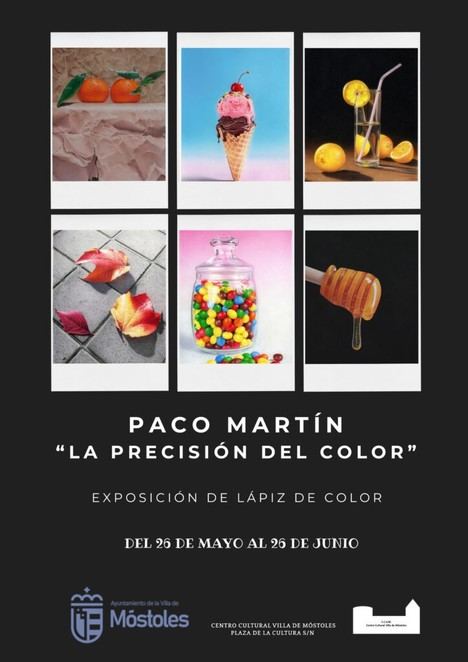 Móstoles presenta la exposición 'La precisión del color' del artista Paco Martín, un viaje al hiperrealismo con lápices de color hasta el 26 de junio