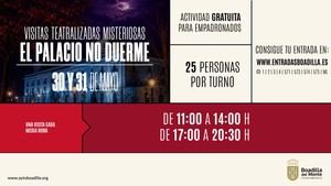 Visitas teatralizadas llenas de misterio en el Palacio del Infante D. Luis este fin de semana