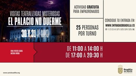 Visitas teatralizadas llenas de misterio en el Palacio del Infante D. Luis este fin de semana