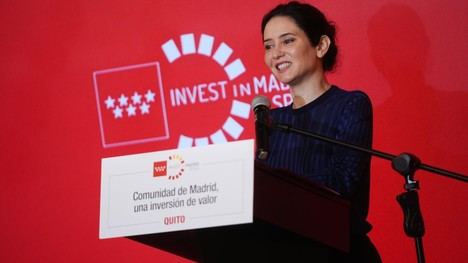 Díaz Ayuso promueve Madrid en Ecuador para atraer inversiones internacionales