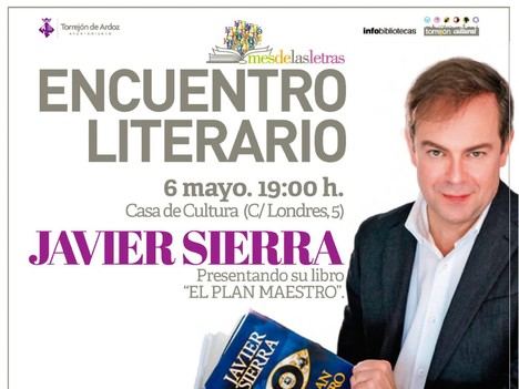 Javier Sierra presenta su nueva novela 'El plan maestro' en la Casa de la Cultura el 6 de mayo